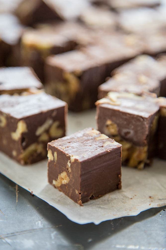 homemade pieces of fudge