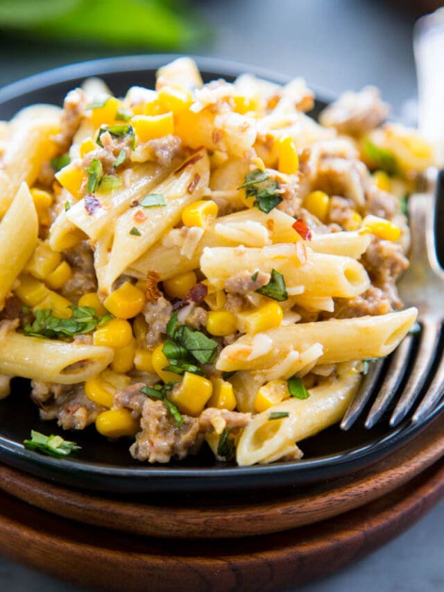 creamy sausage pasta