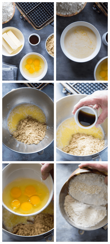 Photo collage showing the steps for making the recipe