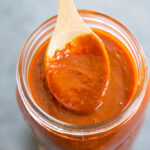 enchilada sauce in a jar