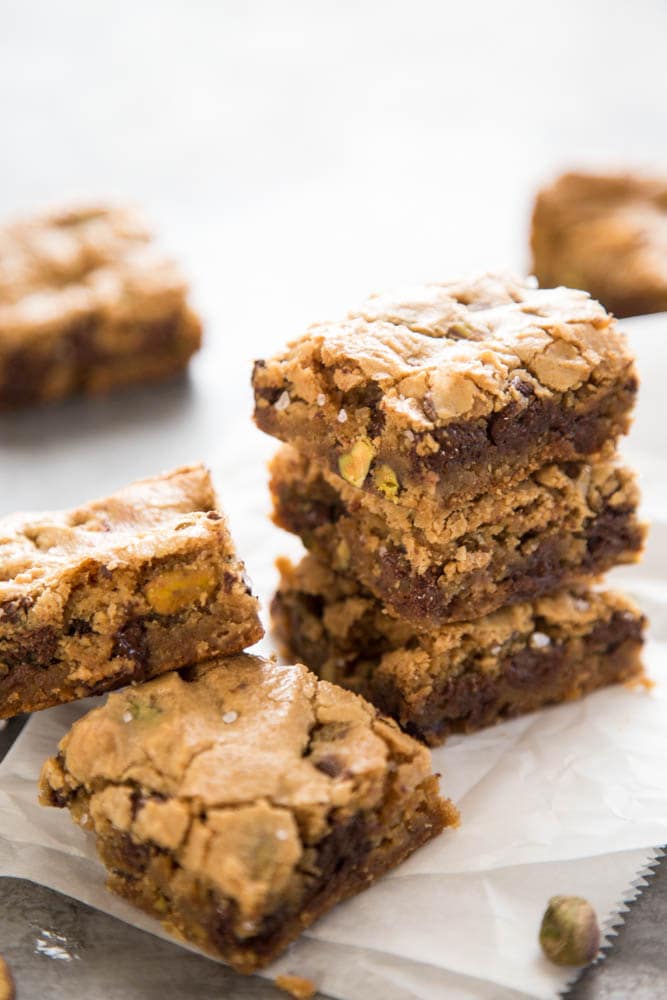 staack of chocolate chip bars