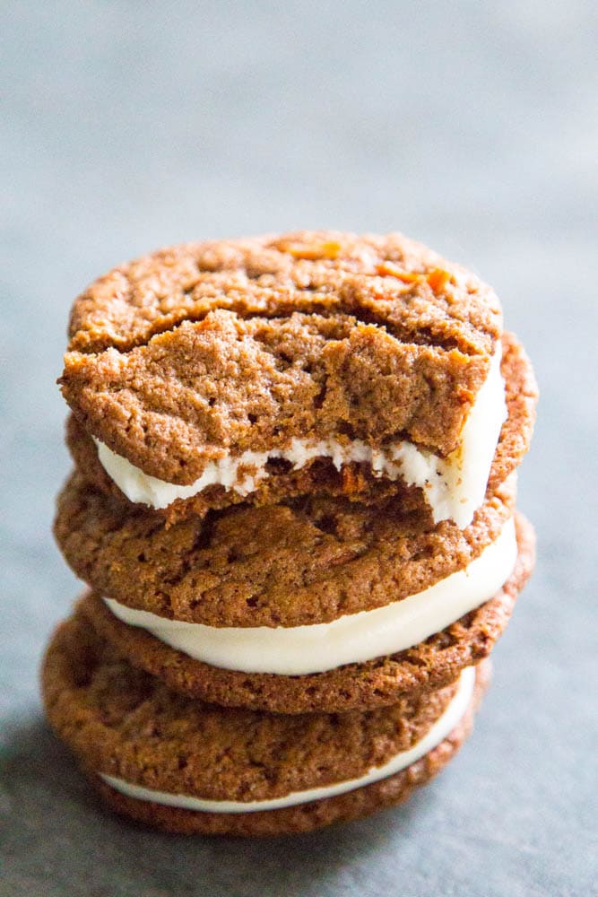 a stack of cookies.