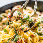Chicken pasta skillet.