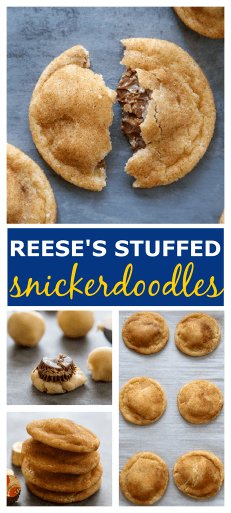 photo collage for Reese's snickerdoodles.