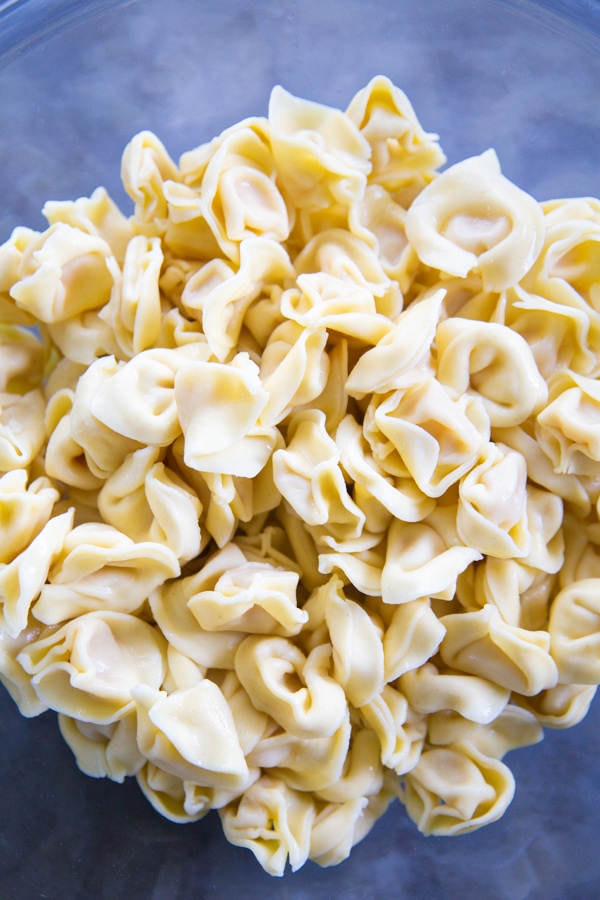 tortellini in a bowl.