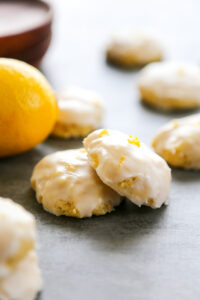 two lemon drop cookies
