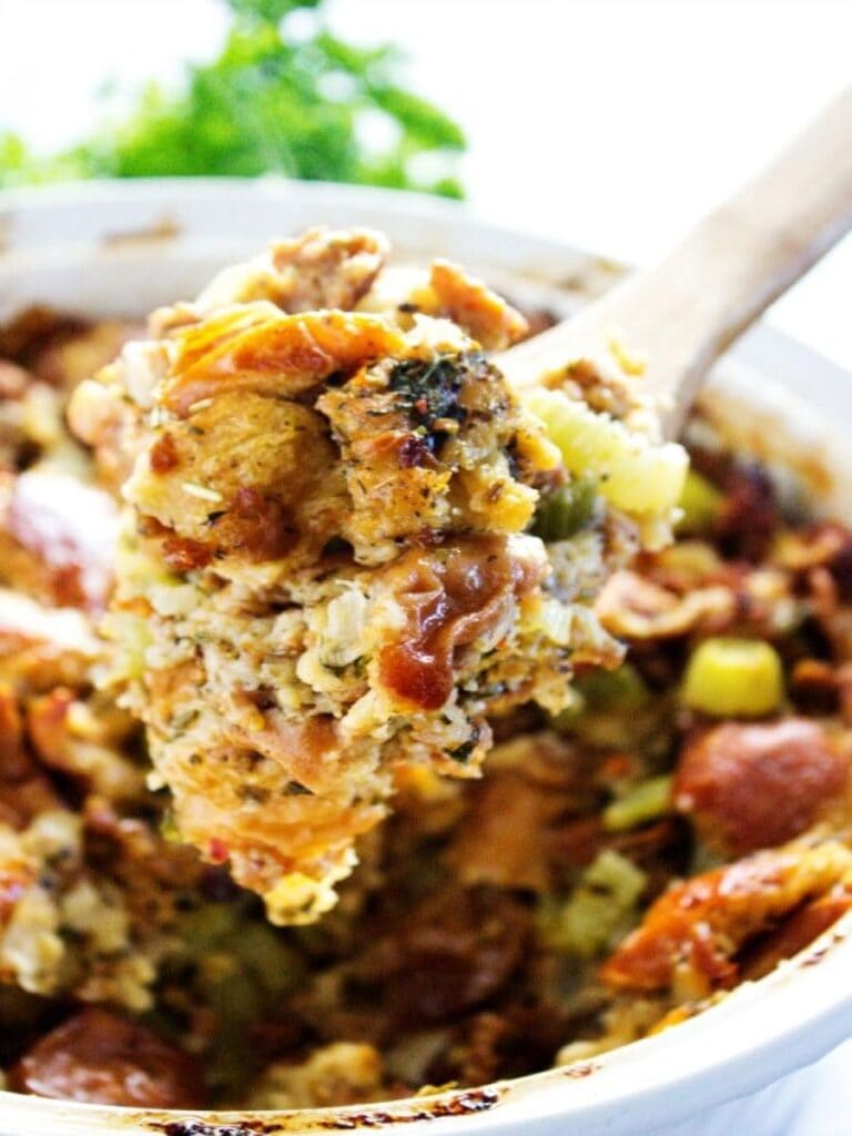 italian stuffing plate