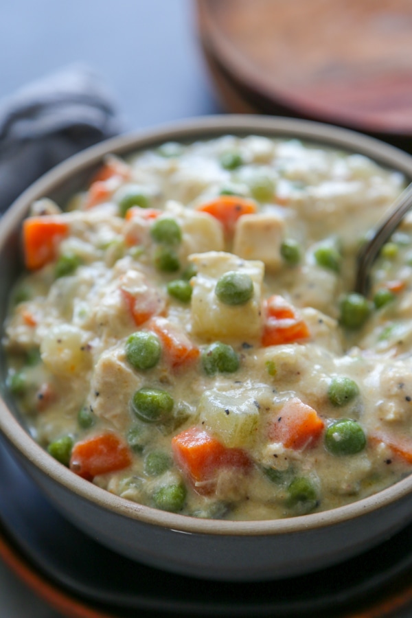 close-up shot of a bowl of soup.