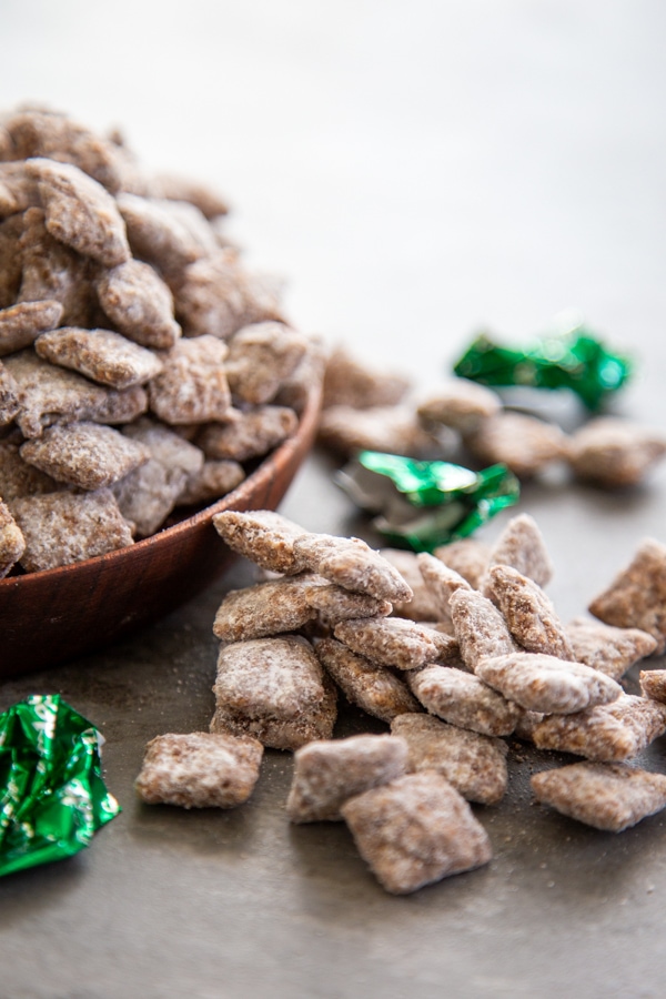 close-up shot of the muddy buddies.