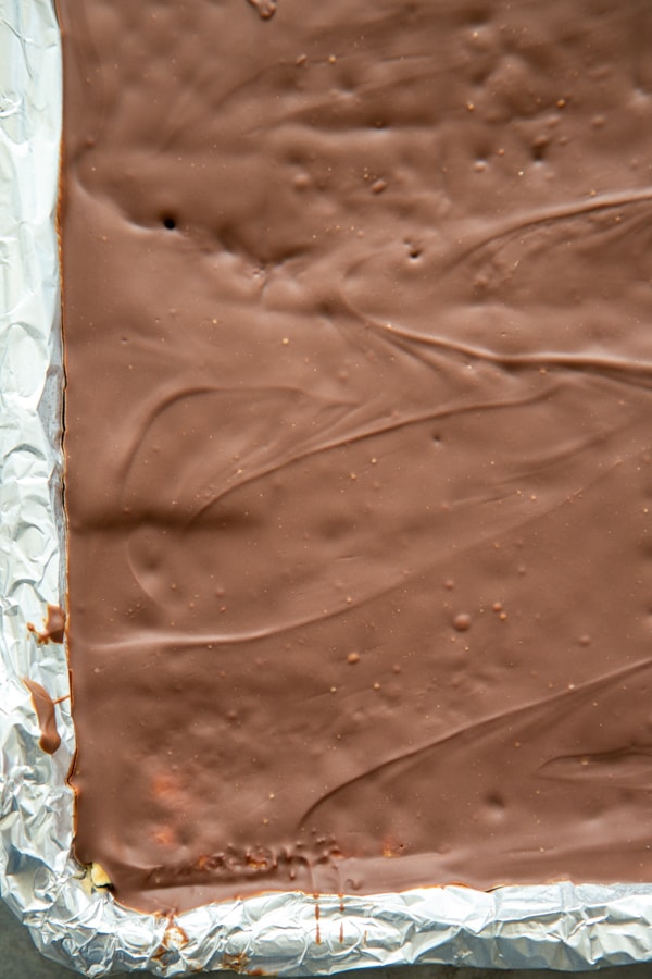 the chocolate firmed up after chilling.