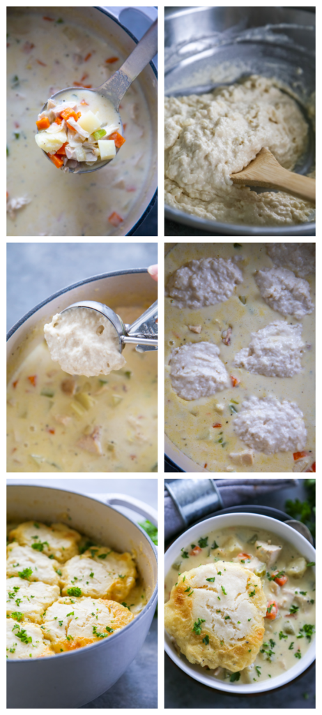 photo collage showing the steps for making the recipe.