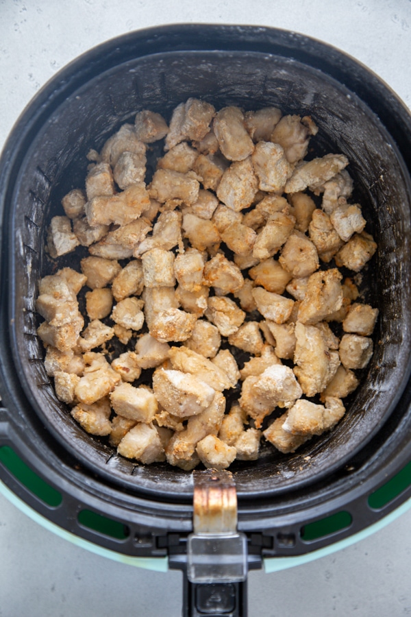the chicken in the air fryer.