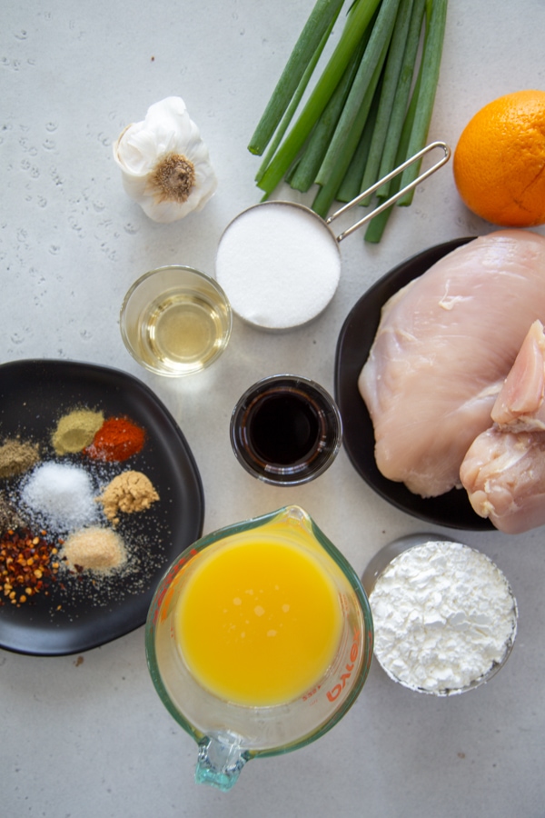 ingredients for the recipe.