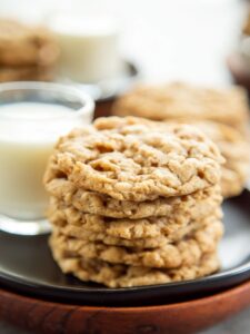 stack of oatmeal cookies