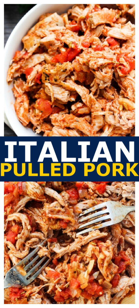 Sweet Italian Pulled Pork pinterest image