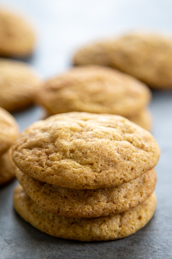a stack of three cookies.