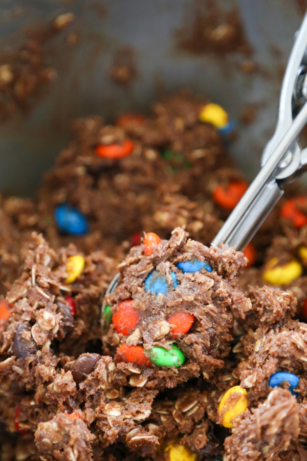 a scoop of cookie dough.