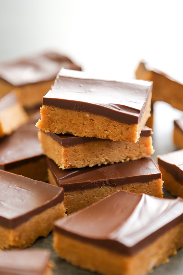 no bake chocolate peanut butter bars.