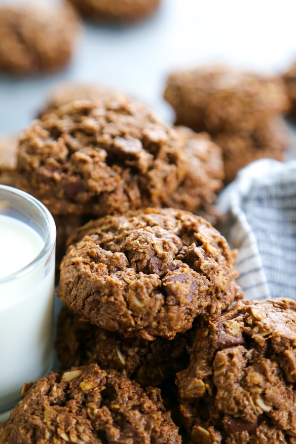 peanut butter cup chocolate monster cookies.
