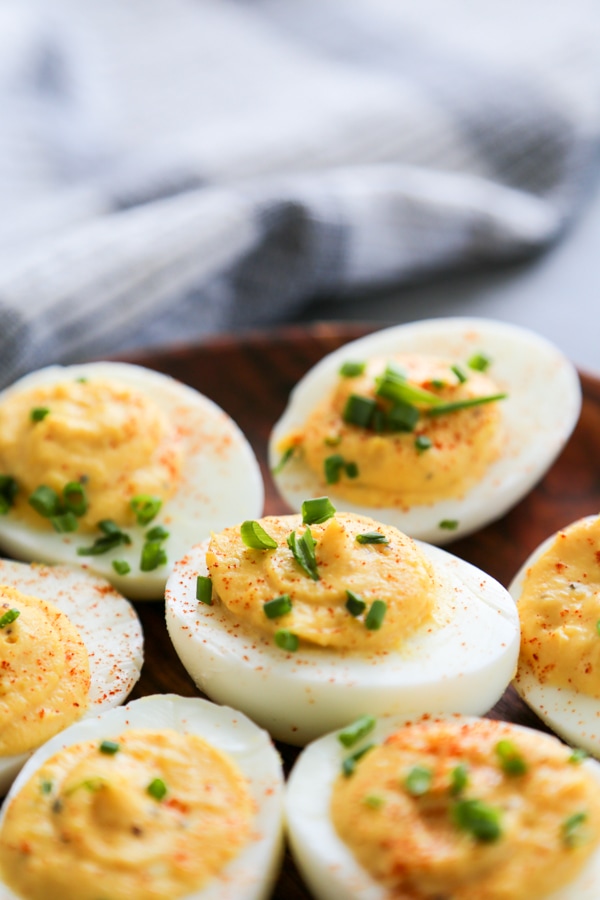 deviled eggs on plate
