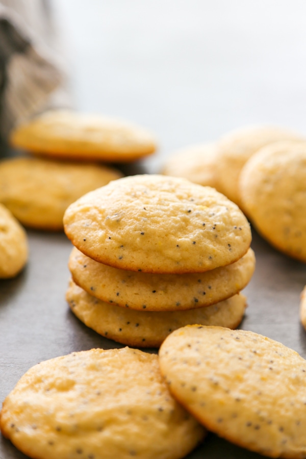 a stack of three cookies.