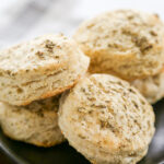 a plate of Italian biscuits.