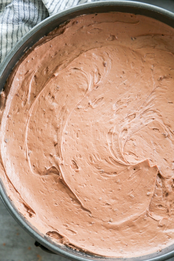 filling spread over the crust.