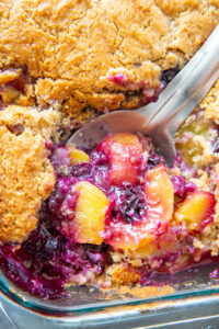 Peach Blueberry Cobbler