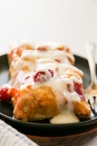 Easy Raspberry & Peach Danish