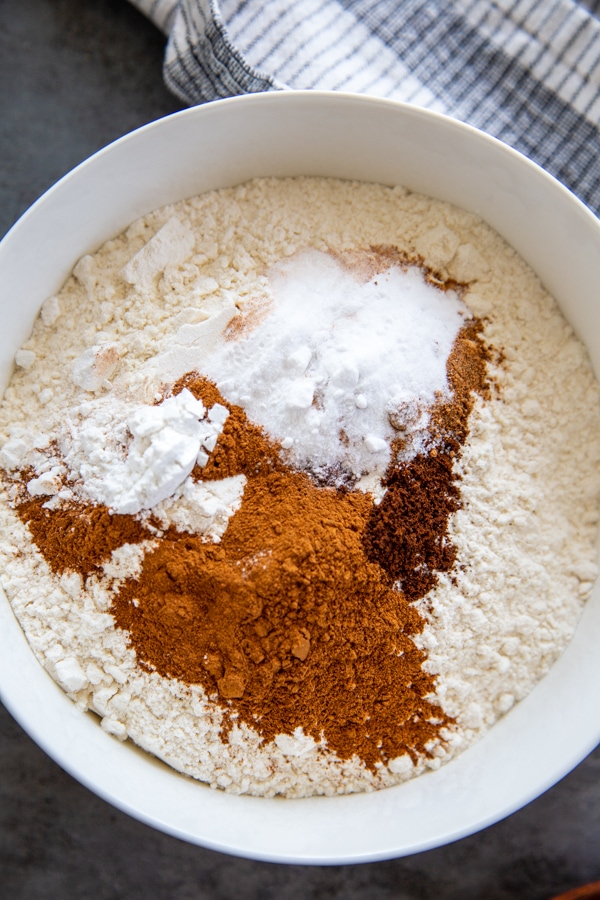 dry ingredients for cookies
