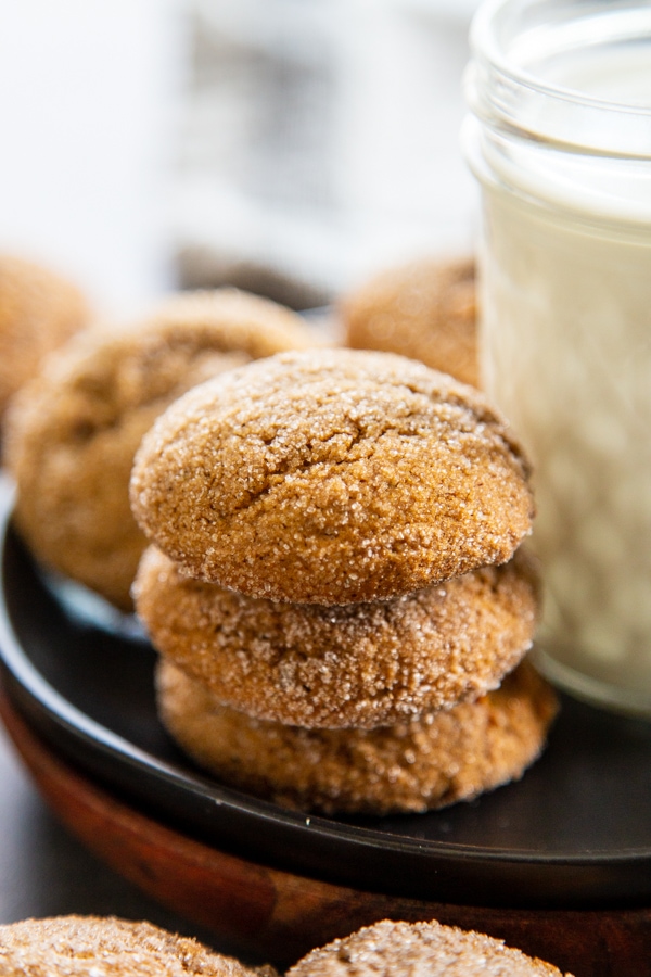 stack of pumpkin ginger cookies