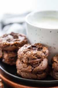 2-Ingredient Chocolate Pumpkin Cookies