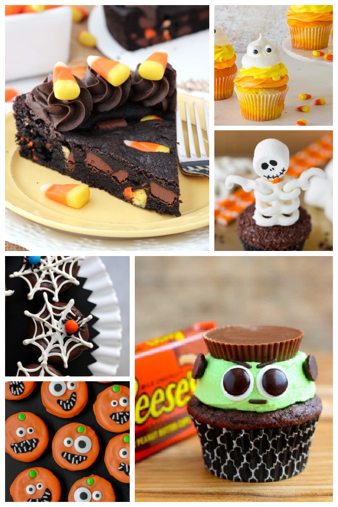 collage halloween treats