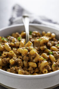 bowl of pasta with fork