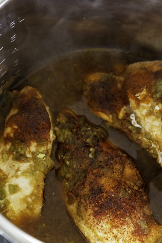cooked chicken in instant pot