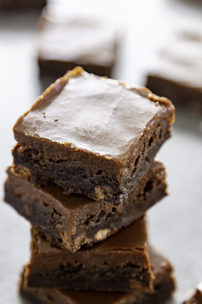 stack of brownies