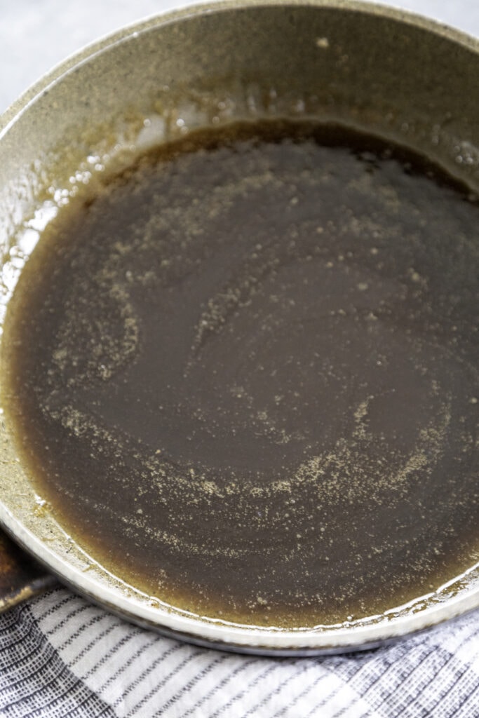 pan with syrup