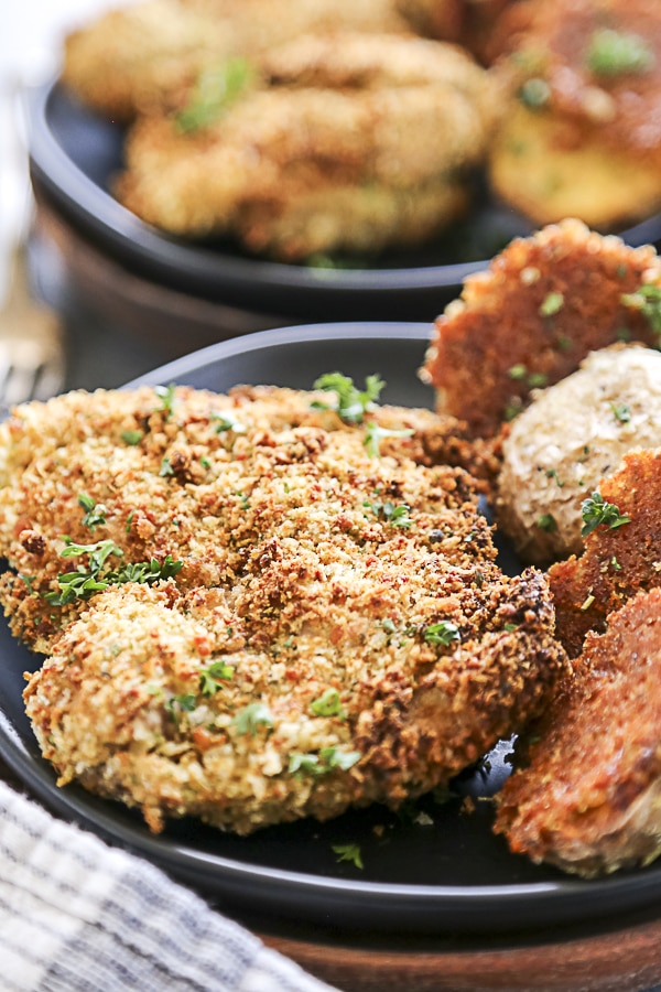 air fryer chicken on plate