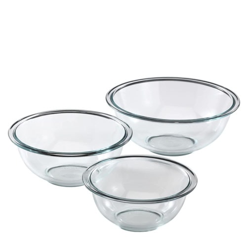 Pyrex Smart Essentials 3-Piece Prepware Mixing Bowl Set