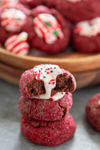 Chocolate Peppermint Kiss Cookies