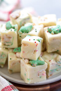 White Chocolate Christmas Cookie Fudge