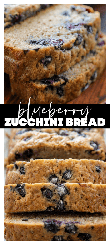 blueberry zucchini bread sliced 
