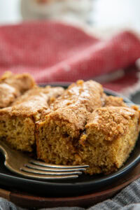 slices of coffee cake on plate