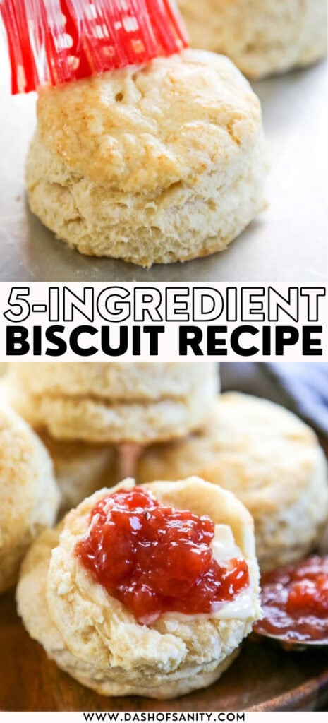 collage image of biscuits with recipe title