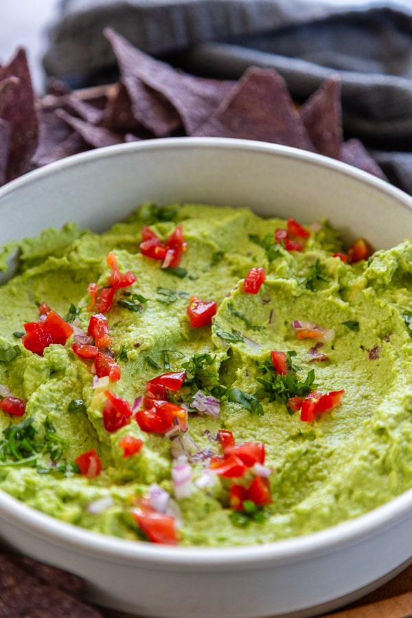 bowl of Edamame Guacamole Recipe