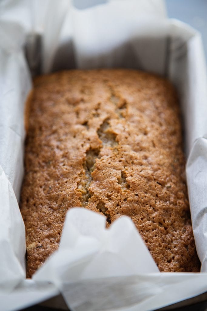 loaf of zucchini bread